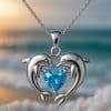 Women's Simple Temperamental Minority Design Ocean Pendant Necklace