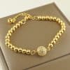 Copper Bracelet With Zircon Arabic Style Exquisite Daily Ornament Jewelry Accessories