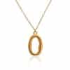 Popular Geometric Irregular Glossy Ring Snake Pendant Clavicle Chain