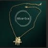 Fashion Stainless Steel 18K Gold Men And Women Couple Ins Style Necklace