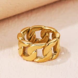 Non-fading Titanium Steel Simple Graceful Ring