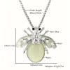 Fantasy Luminous Bee Necklace Firefly Inlaid Pearl Design Personalized Luminous Effect