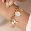 Women's Shell Pearl Mermaid Tail Bracelet