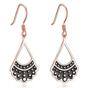 Drop oil alloy stud earrings