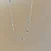 Square Color Fine Clavicle Chain Necklace Light Luxury