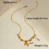 Women's Versatile Light Luxury Bamboo Knot Bamboo Leaf Necklace