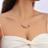 Square Natural Stone Necklace