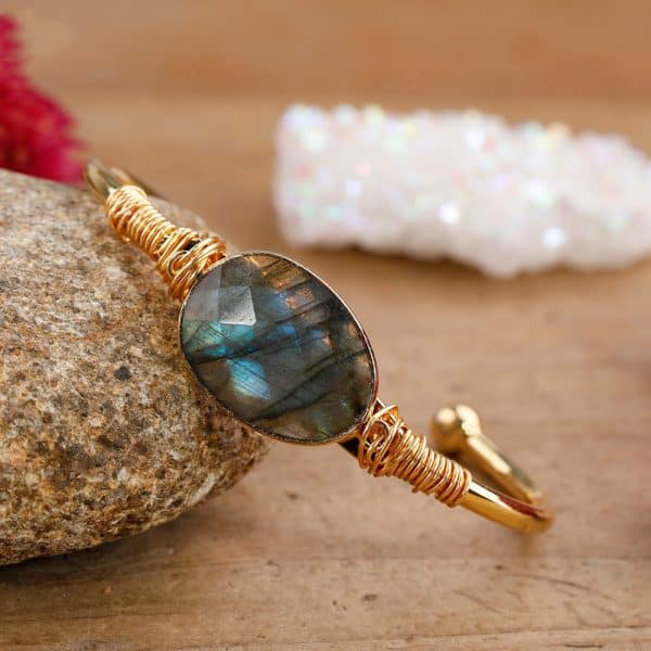Raw Stone Thick Beaded Bracelet
