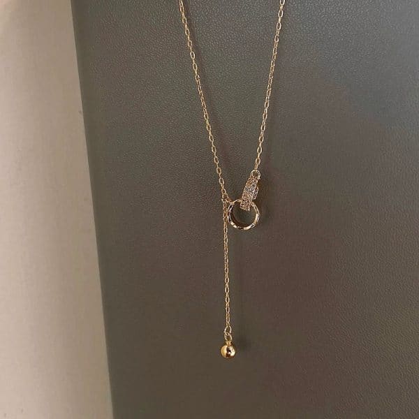 Gold Necklace Female Clavicle Chain