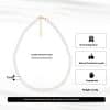 Women's Natural Freshwater Pearl Adjustable Necklace