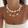 Bohemian Fashion Summer Vacation Style Shell Necklace For Women