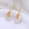 Copper Plated Real Gold Design Versatile Baroque Shaped Pearl Earrings