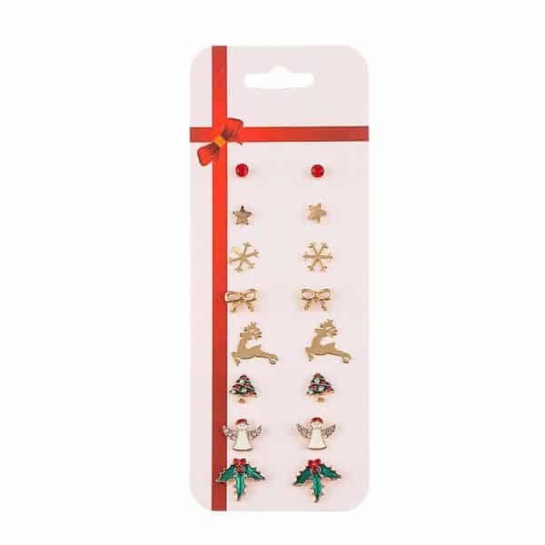 Fashion 8 Pairs Pearl Combination Card Stud Earring Set