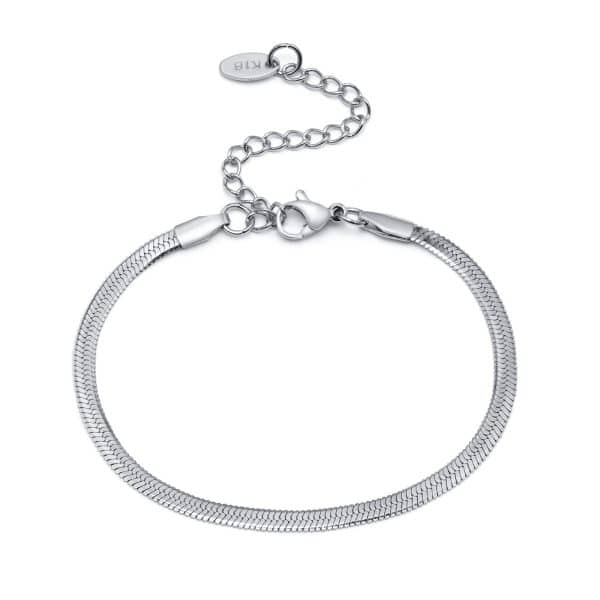 Stainless Steel Blades Bracelet Snake Bones Chain Titanium Steel