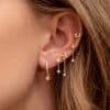 Women's Fashion Star Moon Element Earrings Set