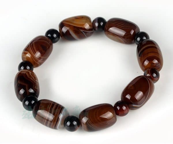 A Lucky Drum Bead Buddhist Prayer Bead Bracelet