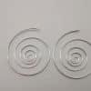 Circle silver earrings