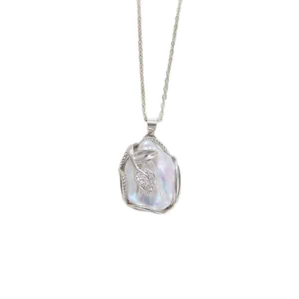 Baroque Pendant Freshwater Pearl Necklace Clavicle Chain