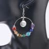 Natural stone bead earrings