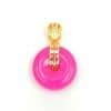 Vacuum Electroplating Emerald Green Dry Green Jade Pendant