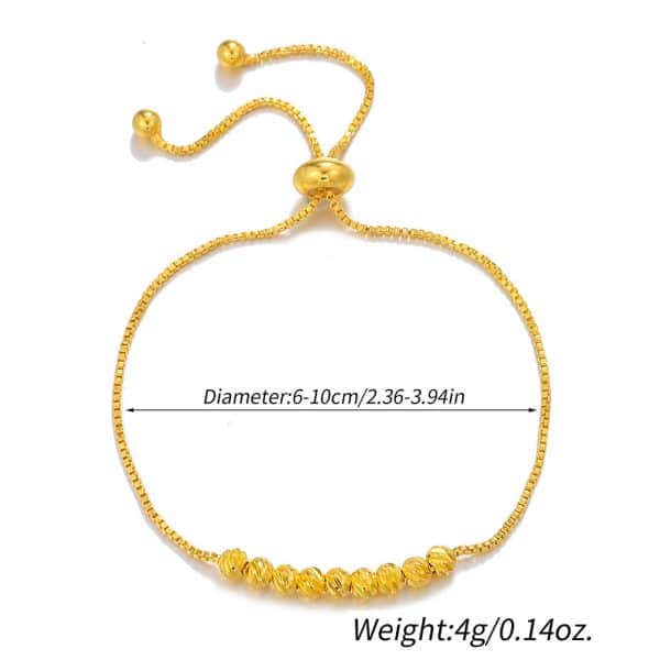 Fashion All-match Pull Bracelet 9 Lucky Beads Box Chain