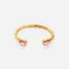 18K Real Gold Plated Titanium Steel INS Fashion Exquisite Zircon Opening Bracelet