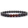 Glitter stone volcanic stone bracelet