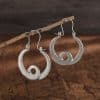 Creative Hollow Bohemian Beautiful Circle Pendant Earrings
