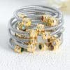 Titanium Steel Inlaid Twelve-color Zircon Bracelet