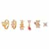 Ladies Fashion Exquisite 6 Piece Earrings Set