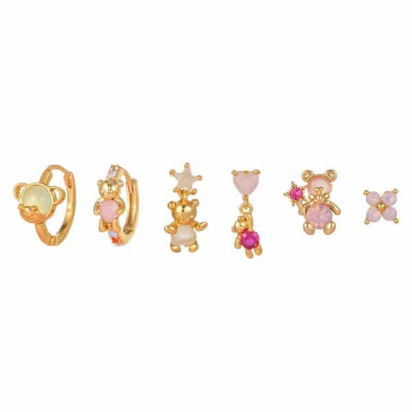 Ladies Fashion Exquisite 6 Piece Earrings Set