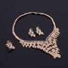 Crystal Necklace And Ear Jewelry Set Of Four Bridal Banquet Jewelry Set