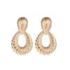 Alloy Plated Water Drop Shaped Eardrops