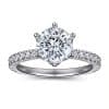 Women's S925 Sterling Silver European And American Fashion Inlaid Zircon Ring