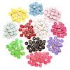 12 Colors Round Drop Oil English Letter Alloy Pendant DIY Ornament Accessories