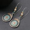 Women's Hollow Drop-shaped Alloy Enamel Earrings