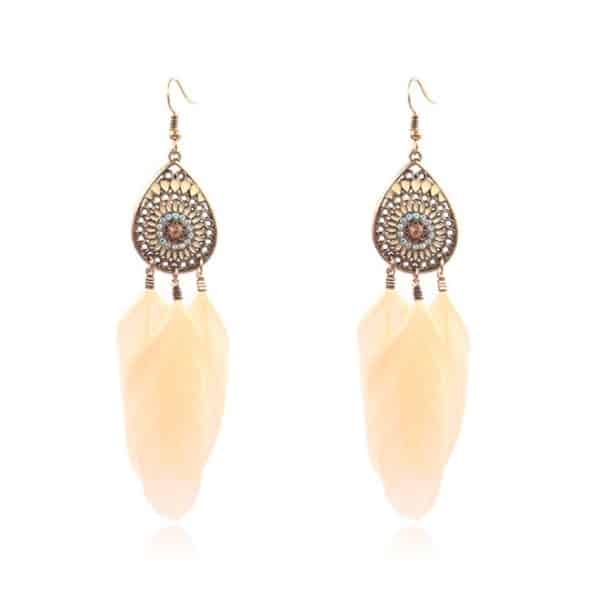 Drop-shaped long pendant