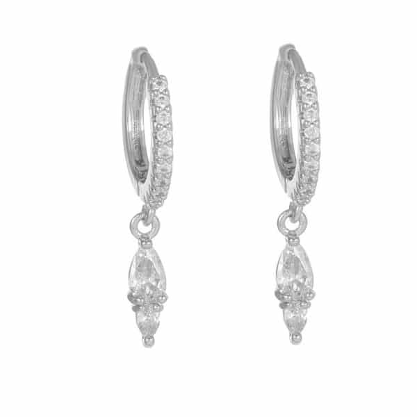 Women's Fashion Geometric Zirconia Earring Set
