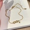 Asterism Titanium Steel Anklet Female Gold