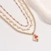 Clavicle Chain Love Necklace All-match Three-layer