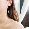 All-match drop shape earrings
