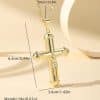 Cross Copper-plated Gold Men's And Women's Fashion Design 14k Long Necklace