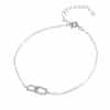 S925 Sterling Silver Mobius Strip Bracelet
