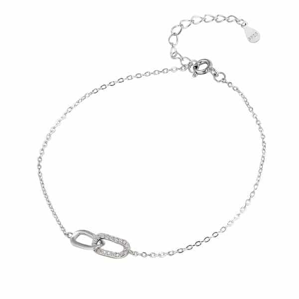 S925 Sterling Silver Mobius Strip Bracelet