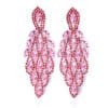 Colorful Crystals Water Drop Earrings Exaggerated Shiny