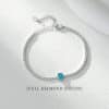 Women's S925 Sterling Silver Diamond Inlaid Zircon Bracelet