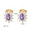 Women's Fashion Simple Micro-set Zirconia Earbone Studs