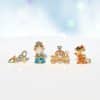 Women's Niche Zircon Earrings Four-piece Set