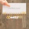 Personalized Metal Three Tube Fried Dough Twist Earring Set 6 Pieces
