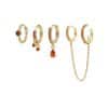 Women's Fashion Stacked Chain Tassel Earring Set